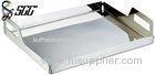 Polished Matte Surface Rectangular Buffet Serving Tray Stainless Steel Tableware OEM Service