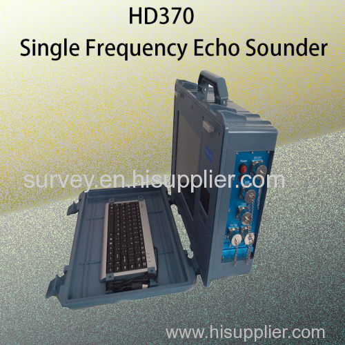 River underwater topographic survey single frequency echo sounder