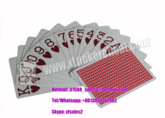 Custom Italy Modiano Casino Marked Poker Cards With Red / Blue Colored