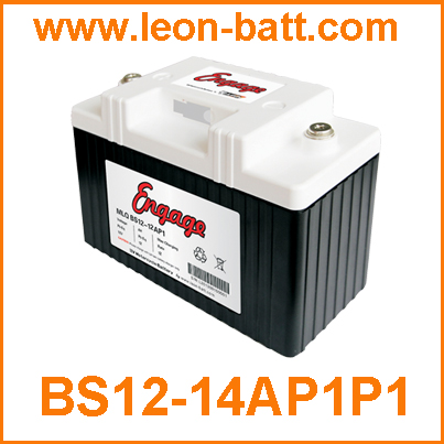 Engage Lithium-Iron Powersports battery 14Ah PbEq 12v Eq 210CCA Motorcycle Battery Ultralight Litihum LiFePO4