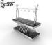 Stainless Steel Induction Holding Mobile Buffet Station with Spotlights