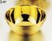 11.7 CM Bowl Shaped Gold Plated Chinese Tableware Finger Bowl / Washing Bowl