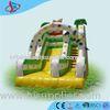 Green Large Tigger Inflatable Dry Slides Rent For Amusement Park