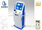 Indoor Stand Alone 19 Inch Bill Payment Kiosk Blue For Tax Collection