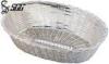 Polished Matte Oval Bread Baskets for restaurants Stainless Steel Bread Basket
