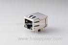 Shielded Magnetic RJ45 Jack Insert Plating 10P 1x1 Port With Led And Spring