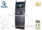 Black Touch Screen Information Kiosk For Hotel / Advertising / Showroom / Airport Restaurant