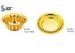 Noble Finger Bowl With Plate / Chinese Gold Plated Tableware For Restaurant / Hotel