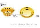 Noble Finger Bowl With Plate / Chinese Gold Plated Tableware For Restaurant / Hotel
