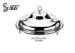 18 Inch Stainless Steel Round Mirror Plate With Cover / Food Serving Ware OEM Services