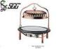 Real Rose Gold Plated Marble Hanging Crown Oval Chafing Dish With 32 Inch Cover And Two Chafing Fuel