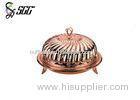 Royal Style Rose Gold Plated Dome Plate Cover with Crown Shaped Cover SCC ZA-010D2