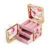 Portable Makeup Organizer Beauty Storage Box Acrylic Tartan Jewelry Case For Women