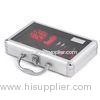 Silver Acrylic Aluminum Tool Box Hard Travel Cases With Metal Lock