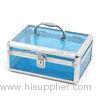 Clear Plastic Makeup Organizers / Plastic Makeup Storage Boxes Carry - On Case