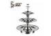 Round Towered Buffet Display Stands / Hammered 3 Tier Serving Platter Stainless Steel 304