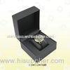 Waterproof Mini Watch Boxes Cases PU Black Luxury Logo Accepted