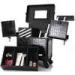 Makeup Artist Carry Case With Tray PVC Cosmetic Train Trolley Makeup Box