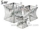 Square Mirror Polished 304 Stainless Steel Buffet Display Stands For Banquet