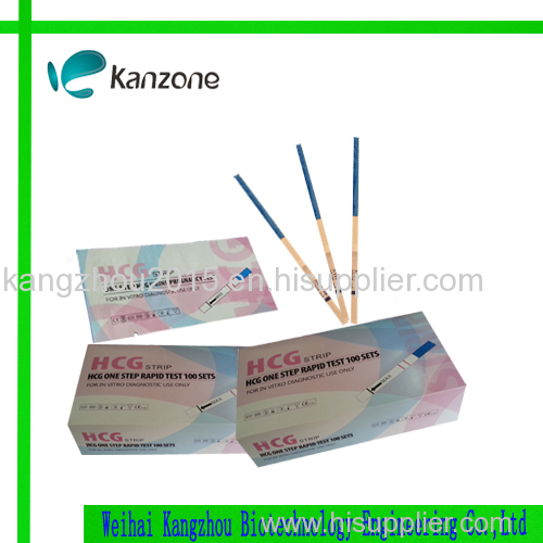 HCG pregnancy urine strip CE ISO13485 2.5mm