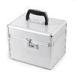 Square Aluminum Tool Box / Portable Tool Storage Silver Aluminum Case