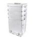 Silver Trolley Makeup Box / Cosmetic Trolley Case Beautiful Pattern Box