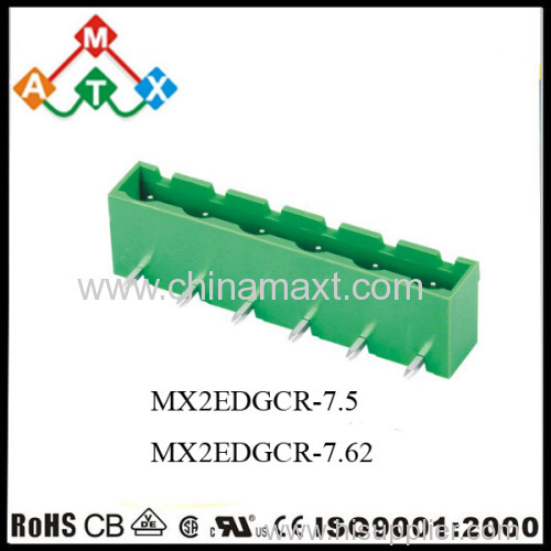 right angle 7.50mm male Pluggable Terminal Blocks 90 degree