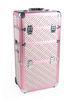 Pink Beauty Travel Cosmetic Trolley Case Makeup Artist Organizer Beautiful Box Pattern