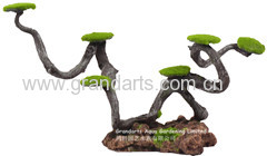 moss tree stump aquarium decoration