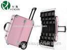 Customized Pattern Cosmetic Trolley Case With Make Up Extension Trays