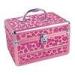 OEM Aluminum Cosmetic Case ABS Makeup Vanity Organizer For Women Rose