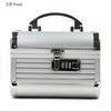 ABS Silver Aluminium Makeup Case Women Cosmetic Storage Organizer