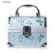 Women Aluminum Beauty Box Cosmetic Vanity Organizer Custom Blue ABS Hard Case