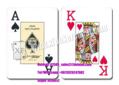 Plastic Marked Poker Cards/ Fournier Bridge 2826 Playing Cards for Poker Analyzer
