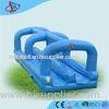 Blue Commercial Inflatable Water Slides For Kids 0.4+0.55mm PVC