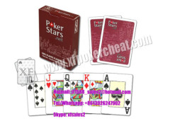 Belgium Copag Plastic Red Poker Stars Marked Poker Cards For Poker Analyzer