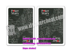 Belgium Copag Plastic Red Poker Stars Marked Poker Cards For Poker Analyzer