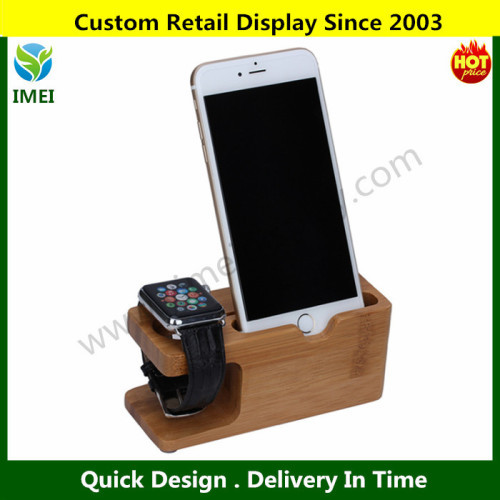 wood mobile phone holder