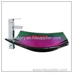 Coloured Glass Washing Basin