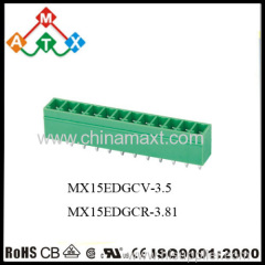 3.50mm straight Pin Pluggable Terminal Block 300V 8A Plug in terminal blocks connectors