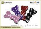 Protective Colored Decorative Velcro Hair Clip Resusable Bow Shaped