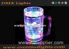 RGB Liquid Activated Led Flashing Cup Plastic Yard Tall Glass For Club