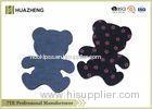 Magic Kawaii Black / Blue Velcro Hair Clip For Babies Customized