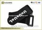 Black Heavy Duty Stretchy Velcro Straps With Plastic Buckle Durable