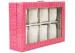 8 pcs Pink Watch Boxes Cases Storage Stone Pattern Design Present Exquisite Lock