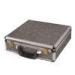 Brown Aluminum Tool Case Square Shaped Tool Box Briefcase Waterproof Hard Cases