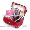 Round Cosmetic Leather Tool Box Storage Makeup Vanity Organizer Customized