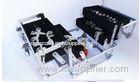 Acrylic Cosmetic Case Vanity Makeup Organizer Aluminum Frame With Metal Lock
