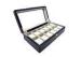 Dark Blue PU Leather Watch Boxes Cases 12" X 8" X 3" 12pcs Watch Box