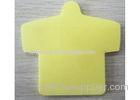 Funny Clothes shape Die Cut Sticky Notes with single color for kids